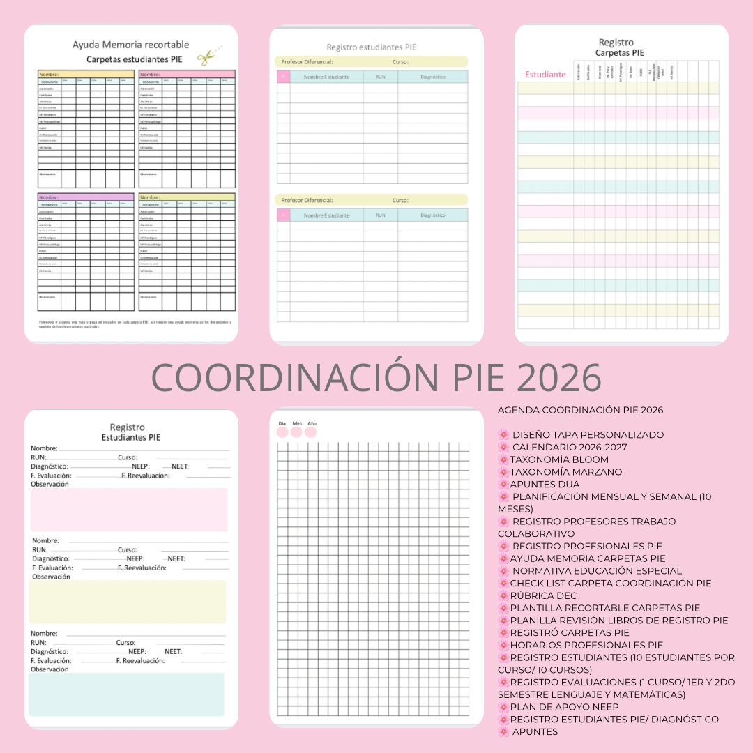Agenda Coordinación PIE 2026 - Imagen 4