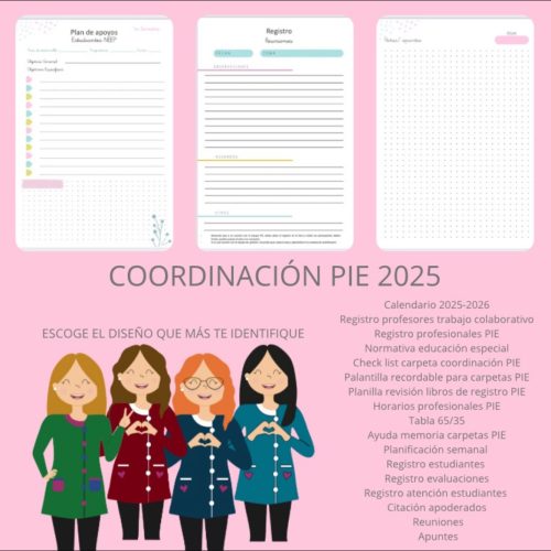 Agenda Coordinadora PIE