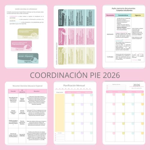Agenda Coordinación PIE 2026